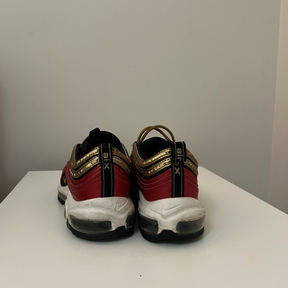 Nike Air Max 97 Red Gold Sequin (Women's) - Picture 5 of 13